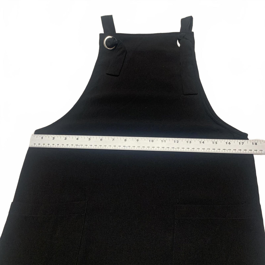 Mono negro sin mangas con bolsillos para mujer MNG talla 2