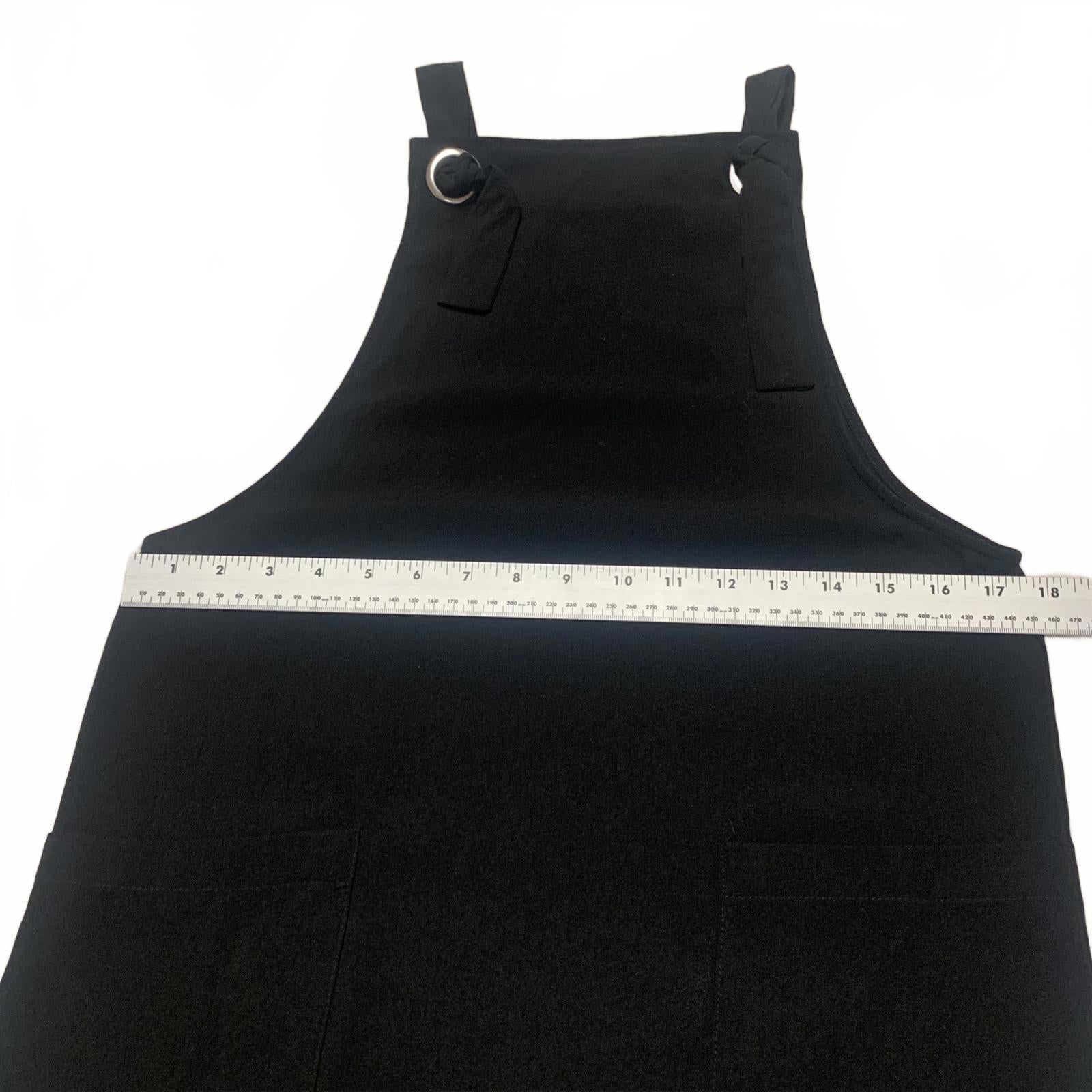 Mono negro sin mangas con bolsillos para mujer MNG talla 2