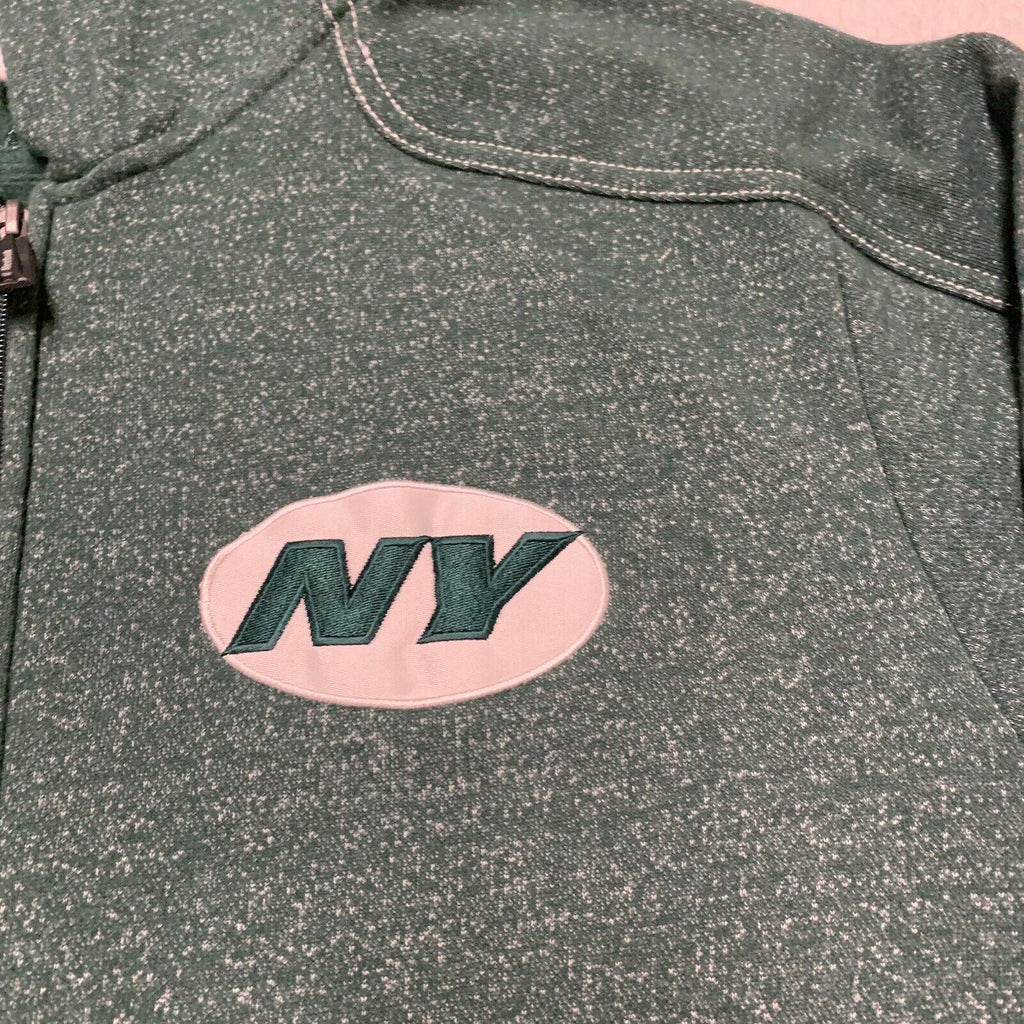 Reebok On Field New York NFL Men's M Green Hoodie Sweatshirt Full Zip