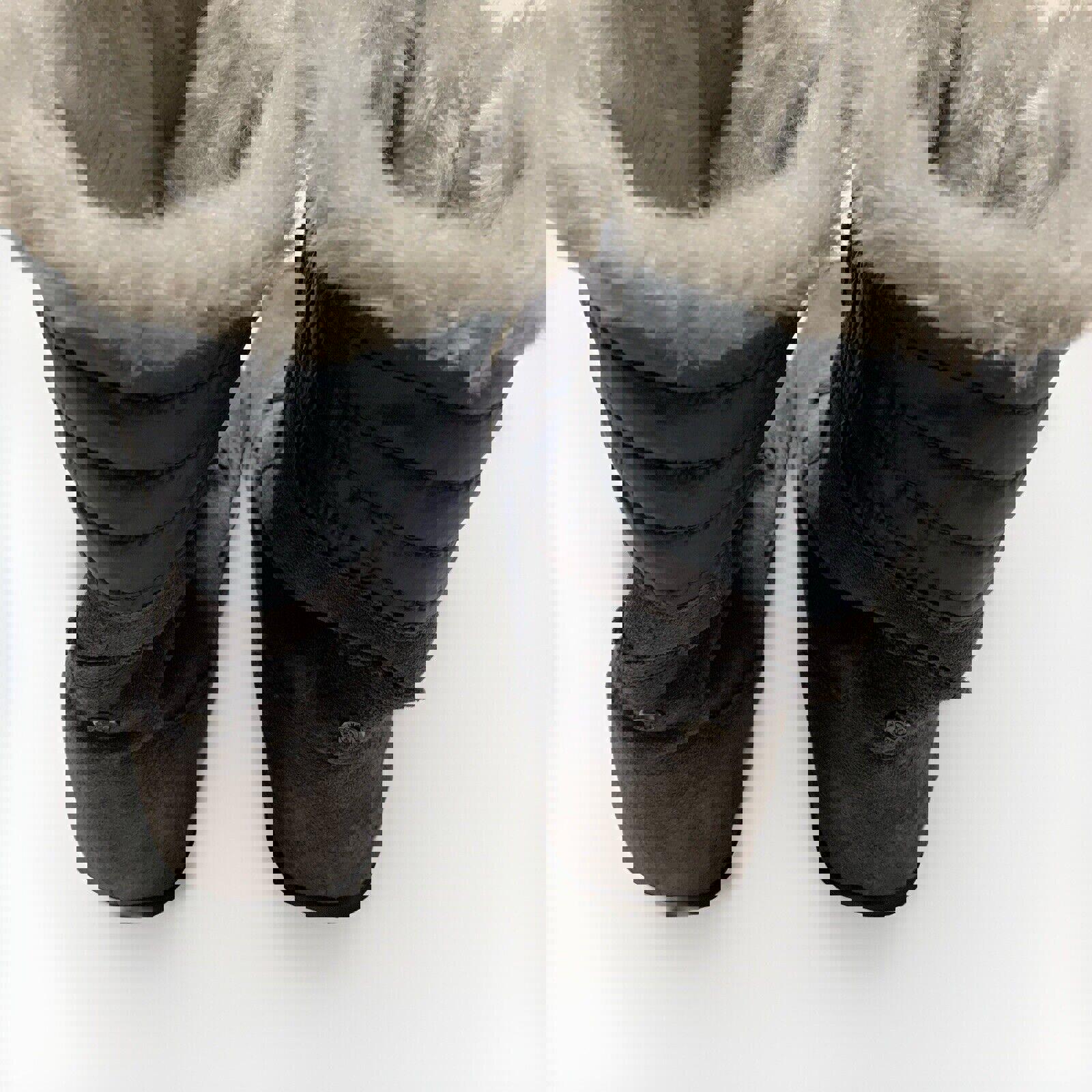 Botas de invierno Prima Loft de piel sintética gris de ante para mujer, talla 10, de The North Face