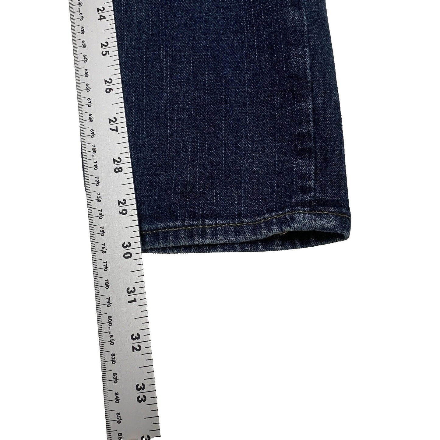True Religion Skinny Jeans Women's Sz 29 Blue Back Flap