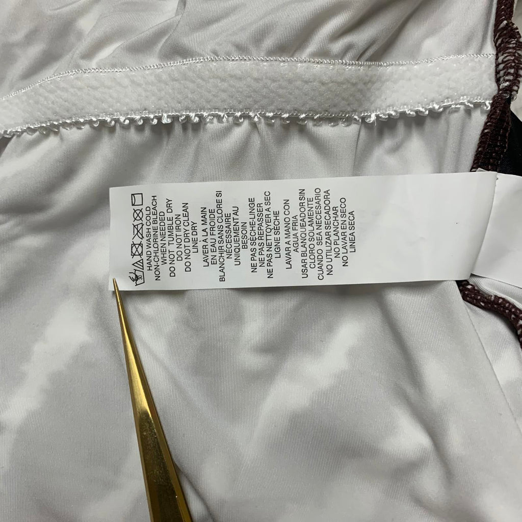 Top tankini con estampado de cebra marrón tostado para mujer La Blanca talla 6 con soporte de sujetador incorporado