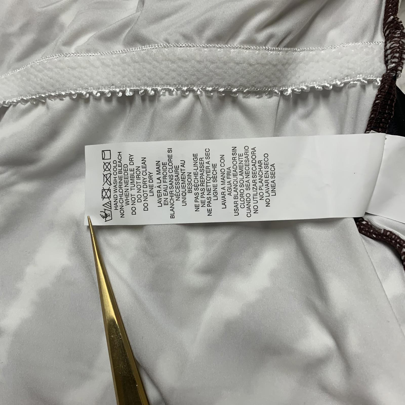 Top tankini con estampado de cebra marrón tostado para mujer La Blanca talla 6 con soporte de sujetador incorporado