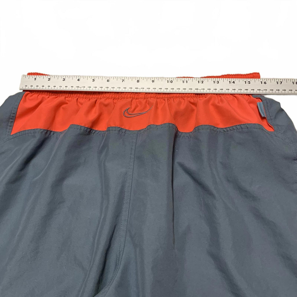 Shorts de baño Nike para hombre, talla XL, gris y naranja
