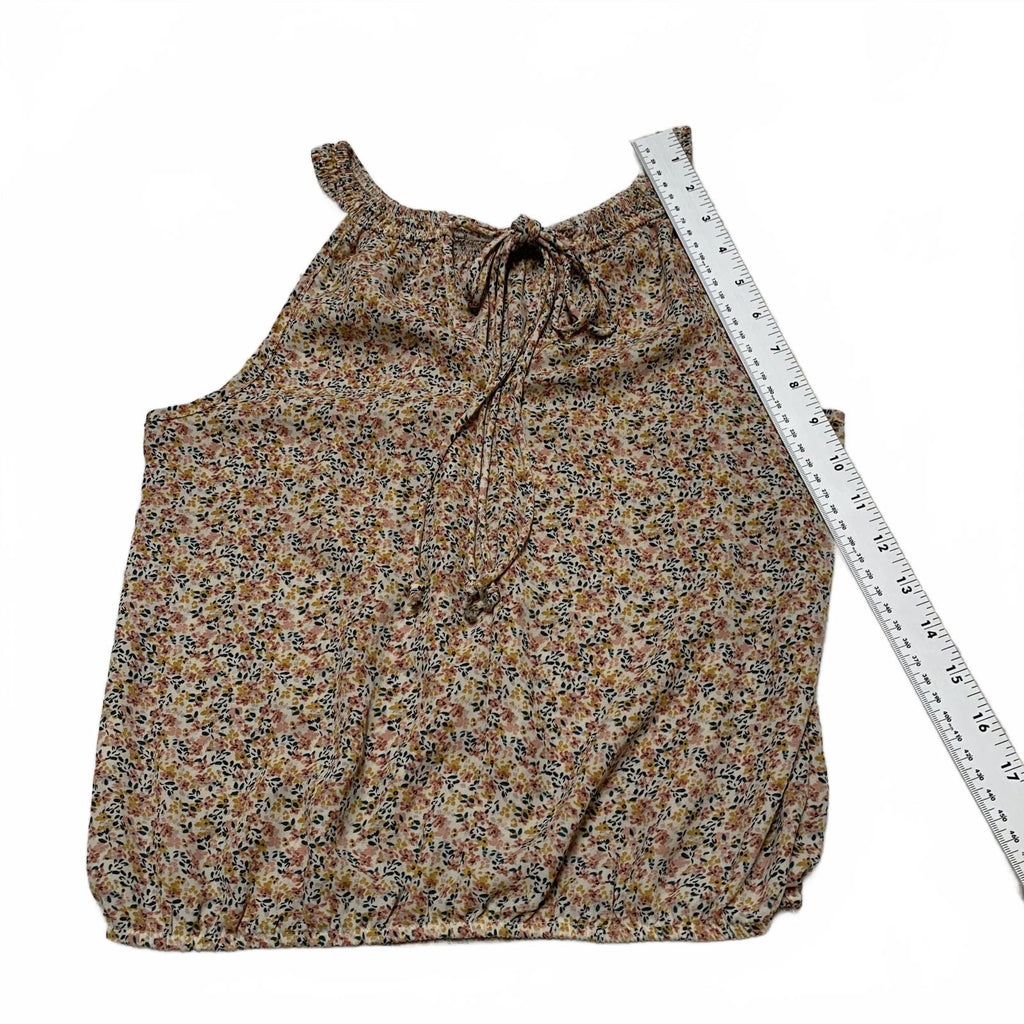 Blusa sin mangas con estampado floral y detalle de lazo en el cuello de Sienna Sky Teen Size XS
