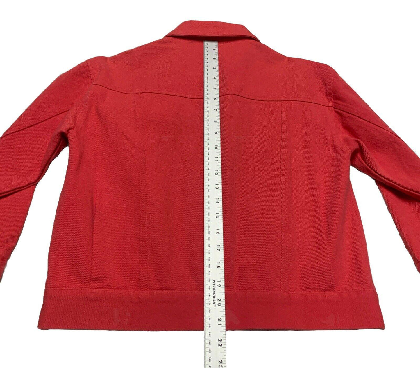Anthropologie Pepaloves Women’s Small Cranberry Jean Jacket