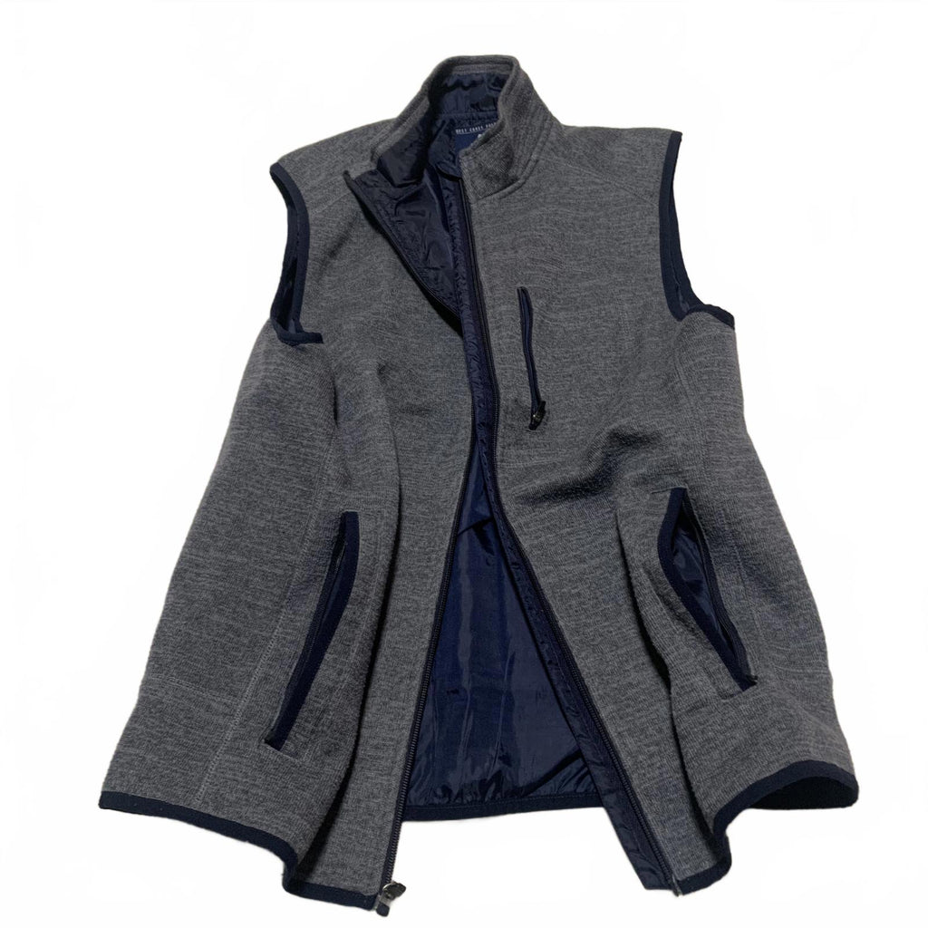 Chaleco polar gris Johnnie-O West Coast Prep, talla mediana, para hombre