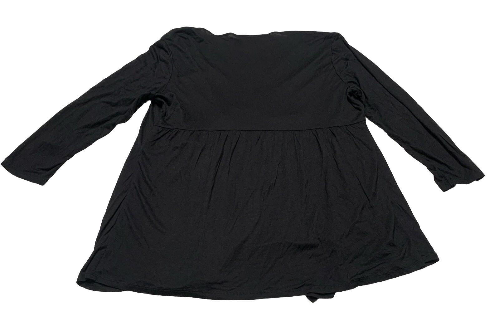 Túnica con cinturón estilo bohemio festivo en blanco y negro PXL para mujer de Style &amp; Co.