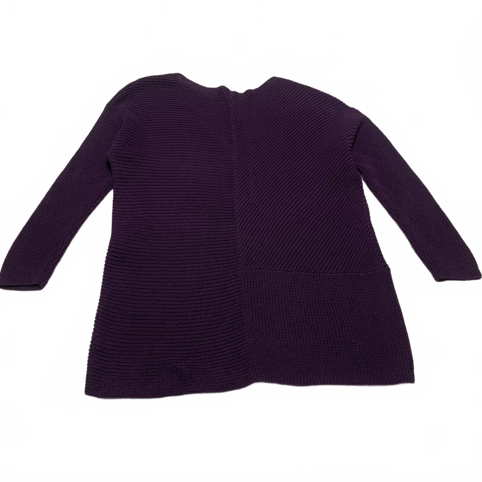 Suéter de punto morado Ralph Lauren para mujer, talla 1X