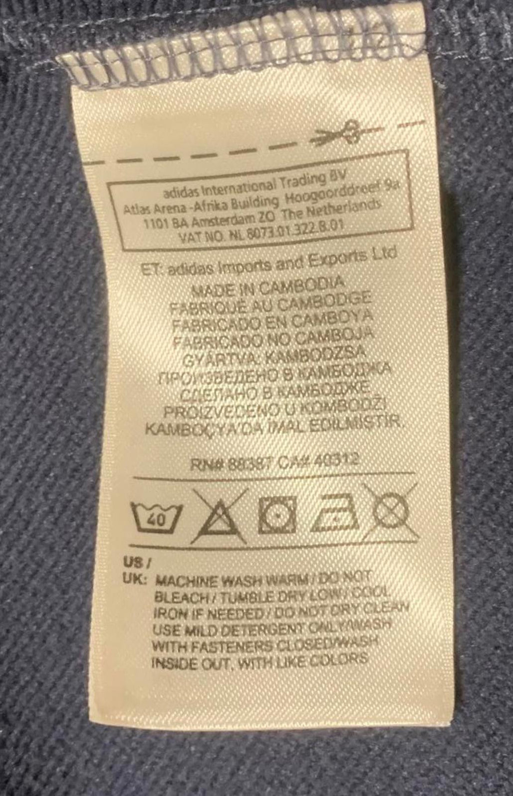 Sudadera con capucha y cremallera Adidas para mujer, talla S, azul marino, 3 rayas