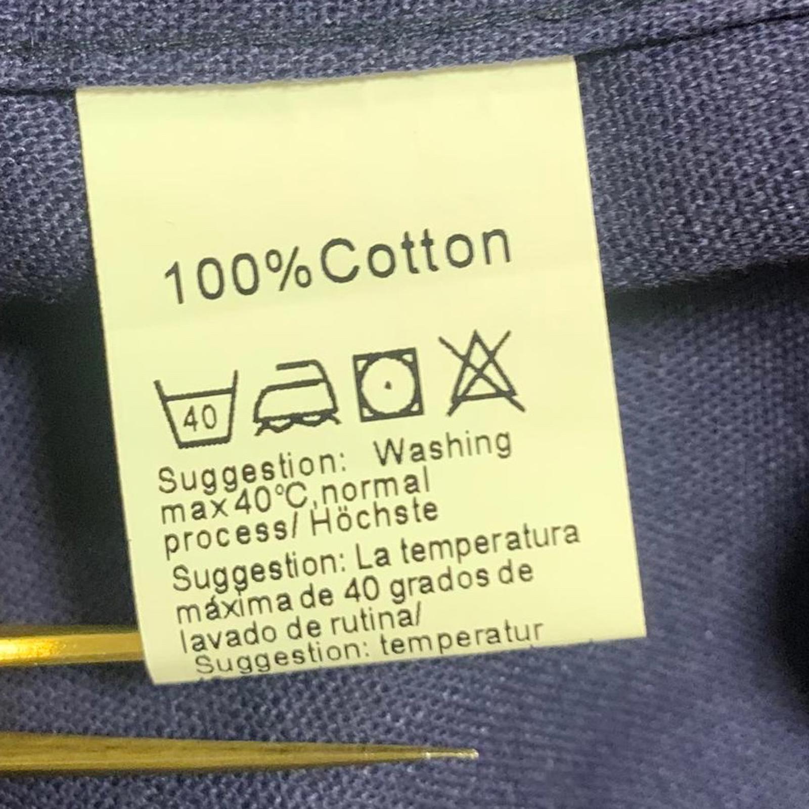 Camisa de algodón con cuello túnica bordada de manga larga azul talla XL para hombre de Coofandy