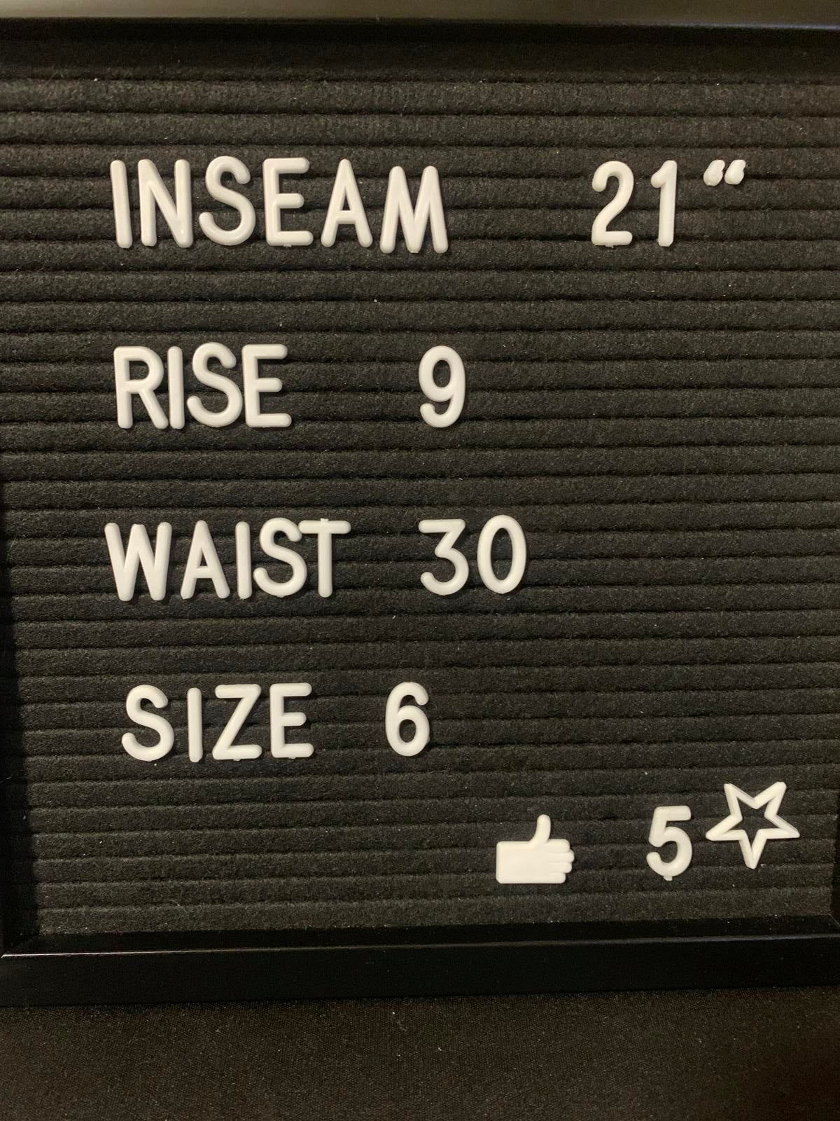 Pantalones negros Primark para mujer, talla 6, ancho 30 x largo 31,5