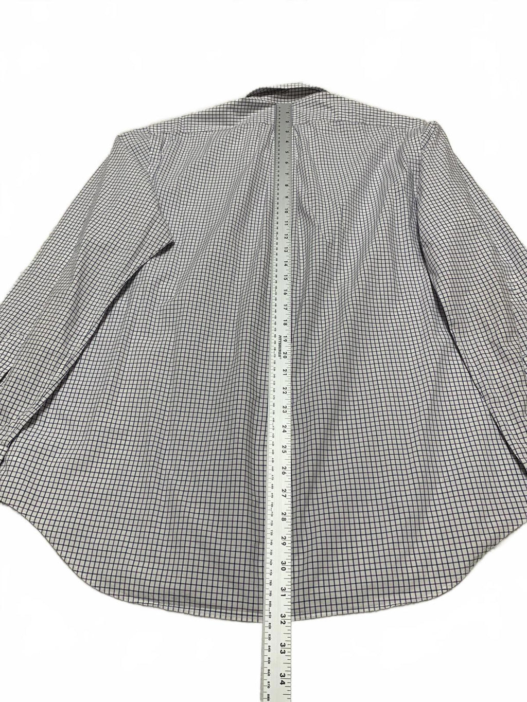 Ralph Lauren Men's Size XLarge White Grid Casual Button-Down Shirt XL