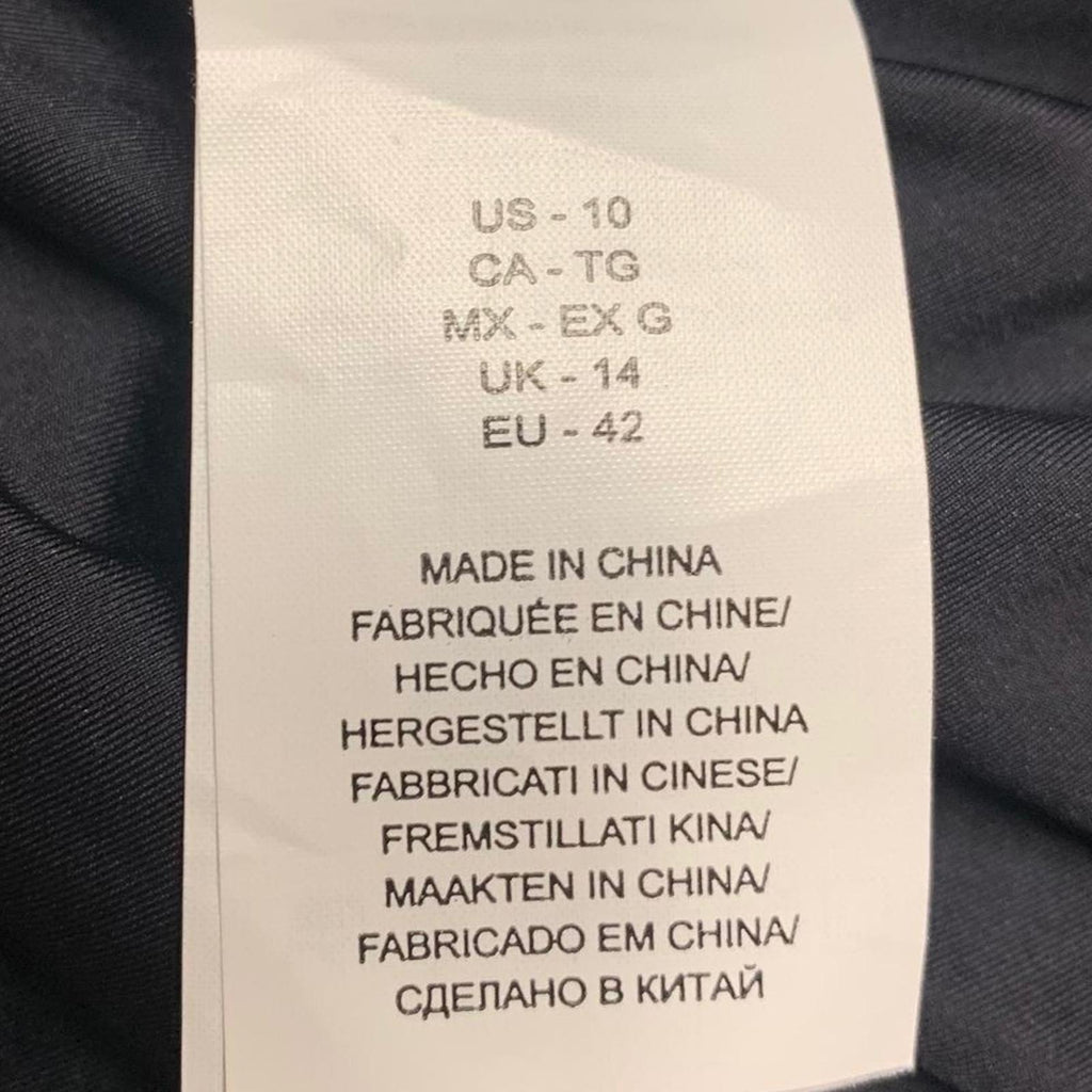 La Blanca Top de baño con cuello halter negro para mujer, talla 10, busto fruncido