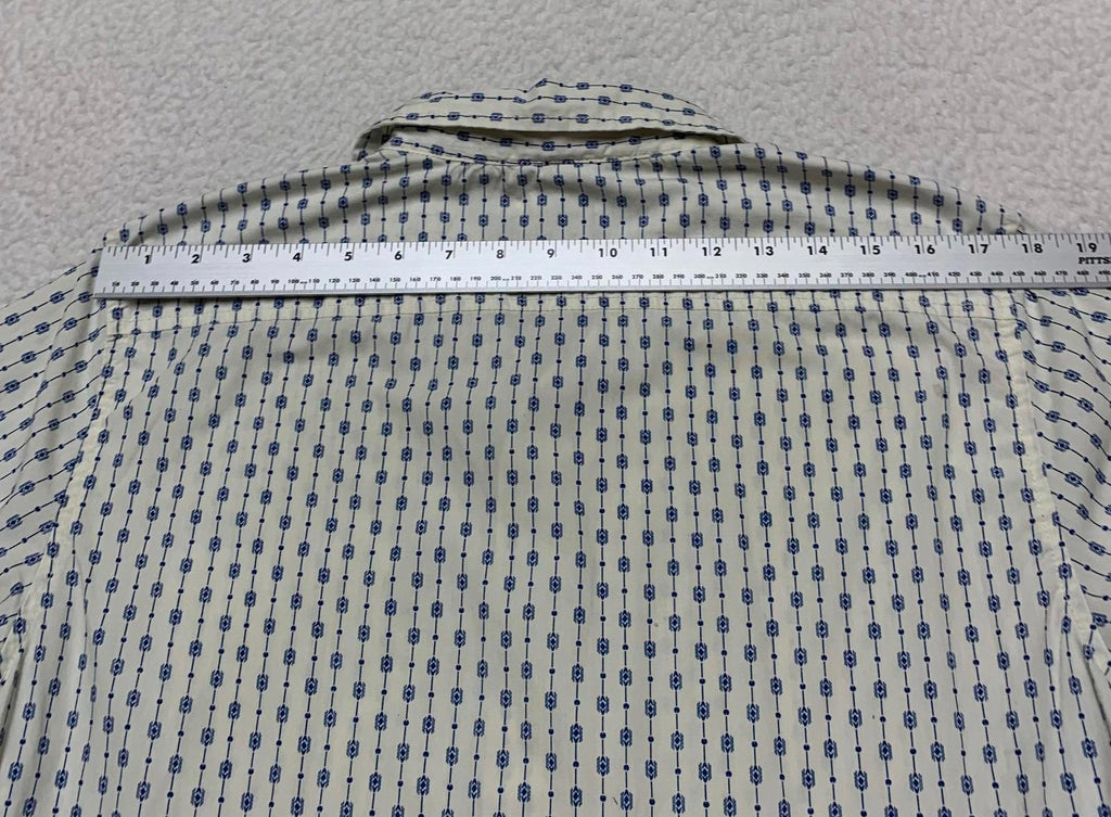 Camisa informal de manga corta Quiksilver para hombre, color blanco roto, talla pequeña