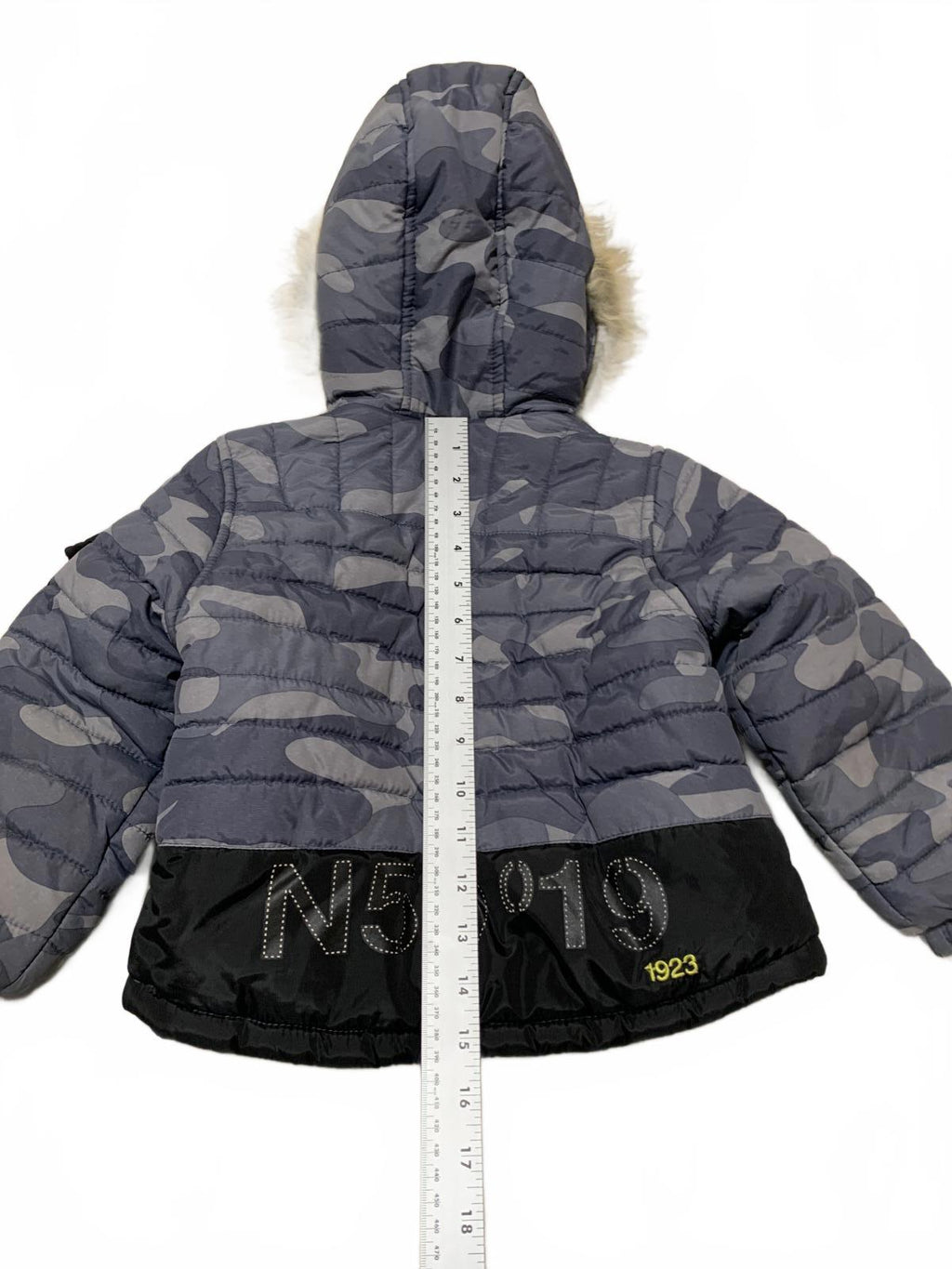Abrigo de invierno London Fog para niños, talla 3T, negro, con forro polar y capucha de piel sintética extraíble