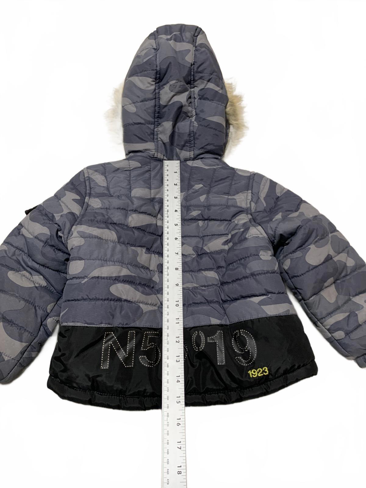 Abrigo de invierno London Fog para niños, talla 3T, negro, con forro polar y capucha de piel sintética extraíble