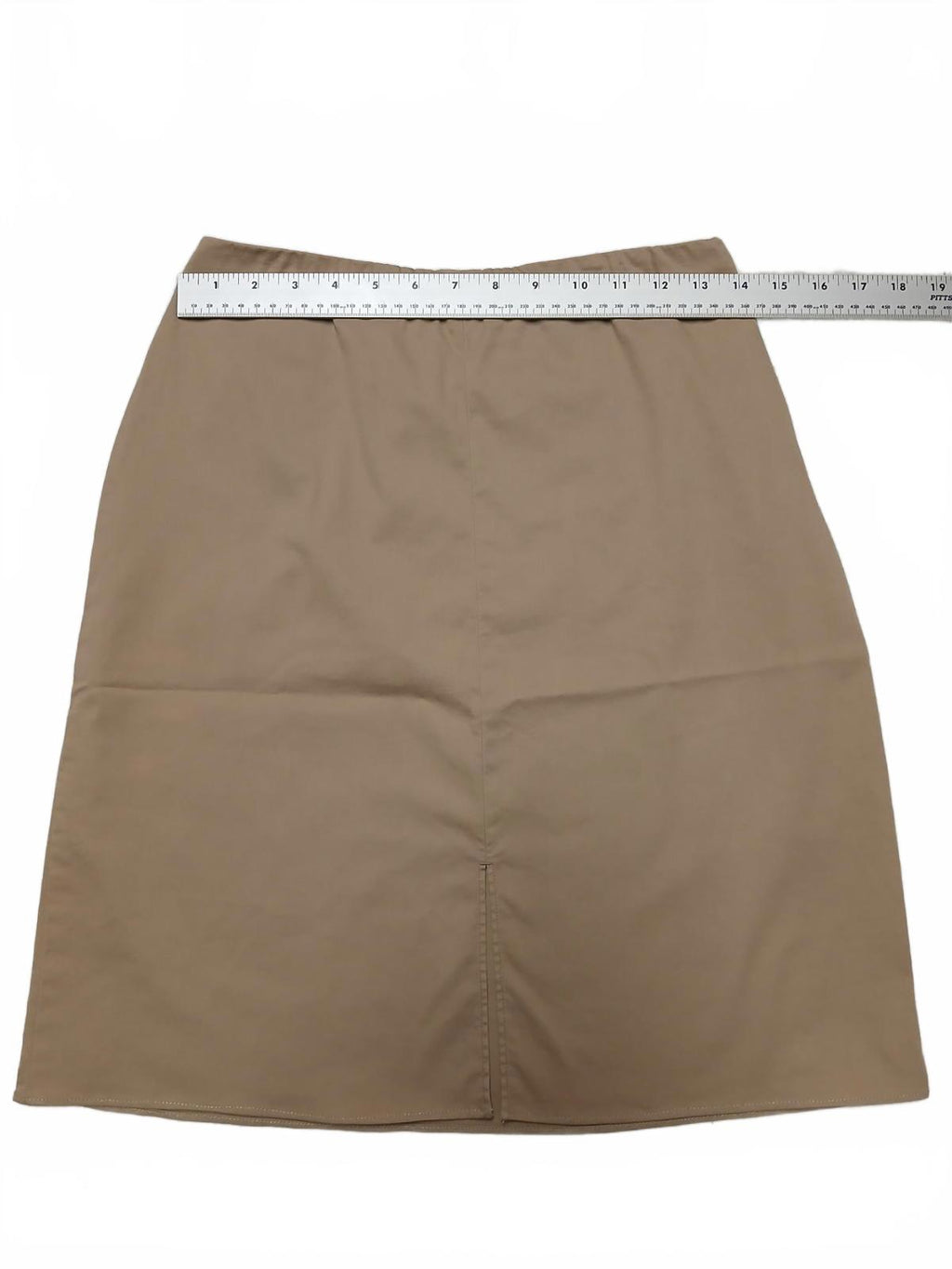 Minifalda elástica Banana Republic para mujer, talla 2, beige, ancho 28