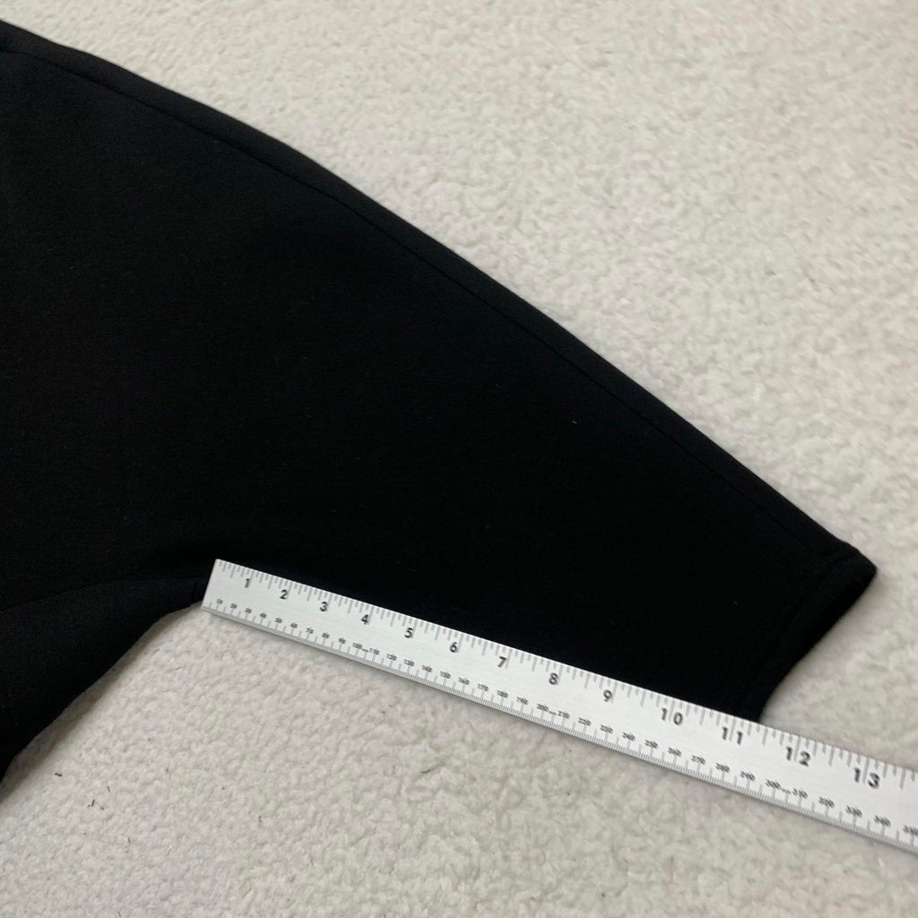 Sudadera corta negra extragrande para mujer de Zara