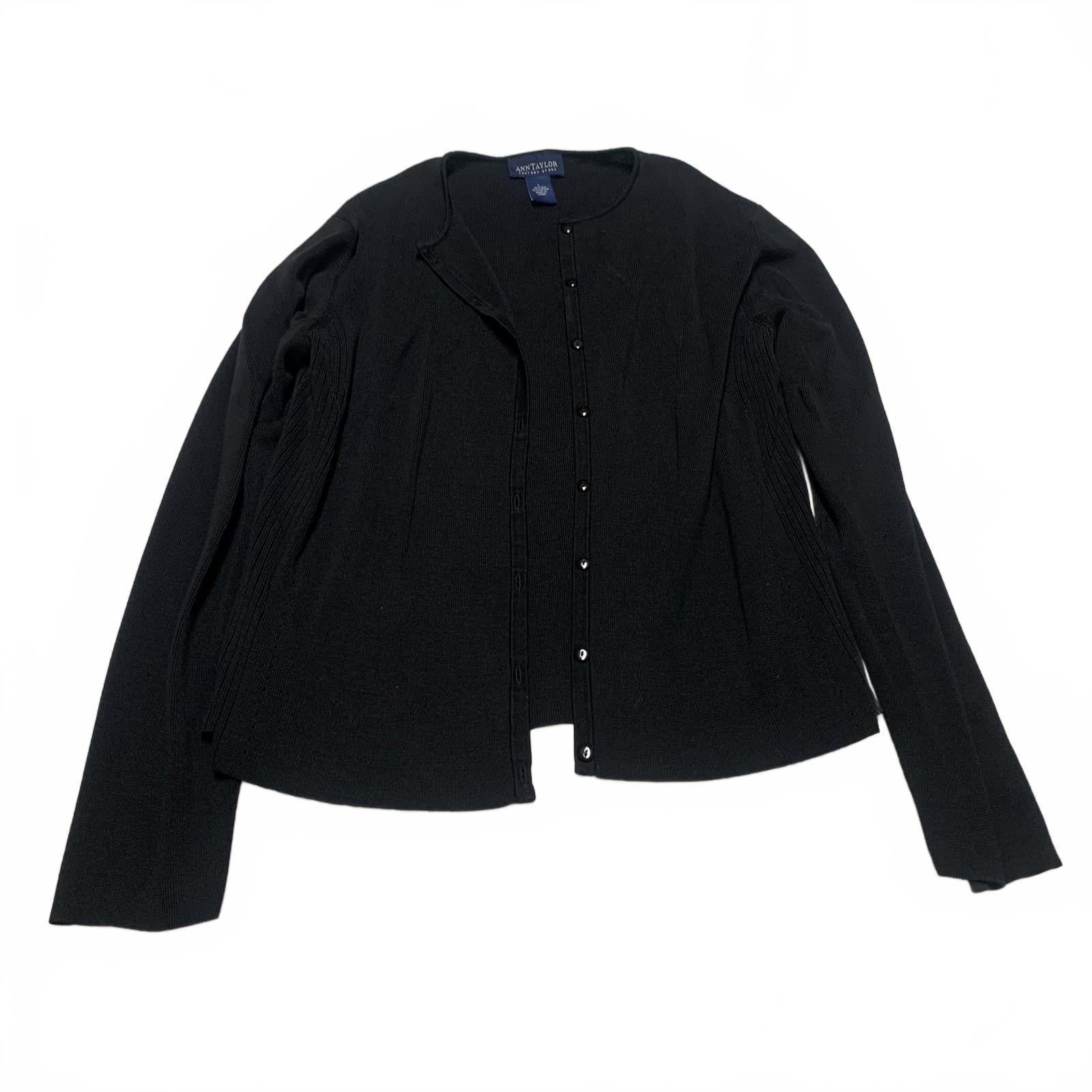 Suéter tipo cárdigan de mezcla de seda para mujer, talla L, de Ann Taylor