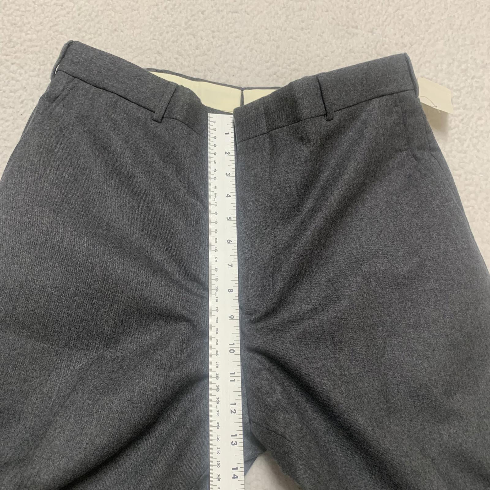 Pantalones de vestir de lana peinada 100 % color gris Geoffrey Beene para hombre, talla 34 x 32