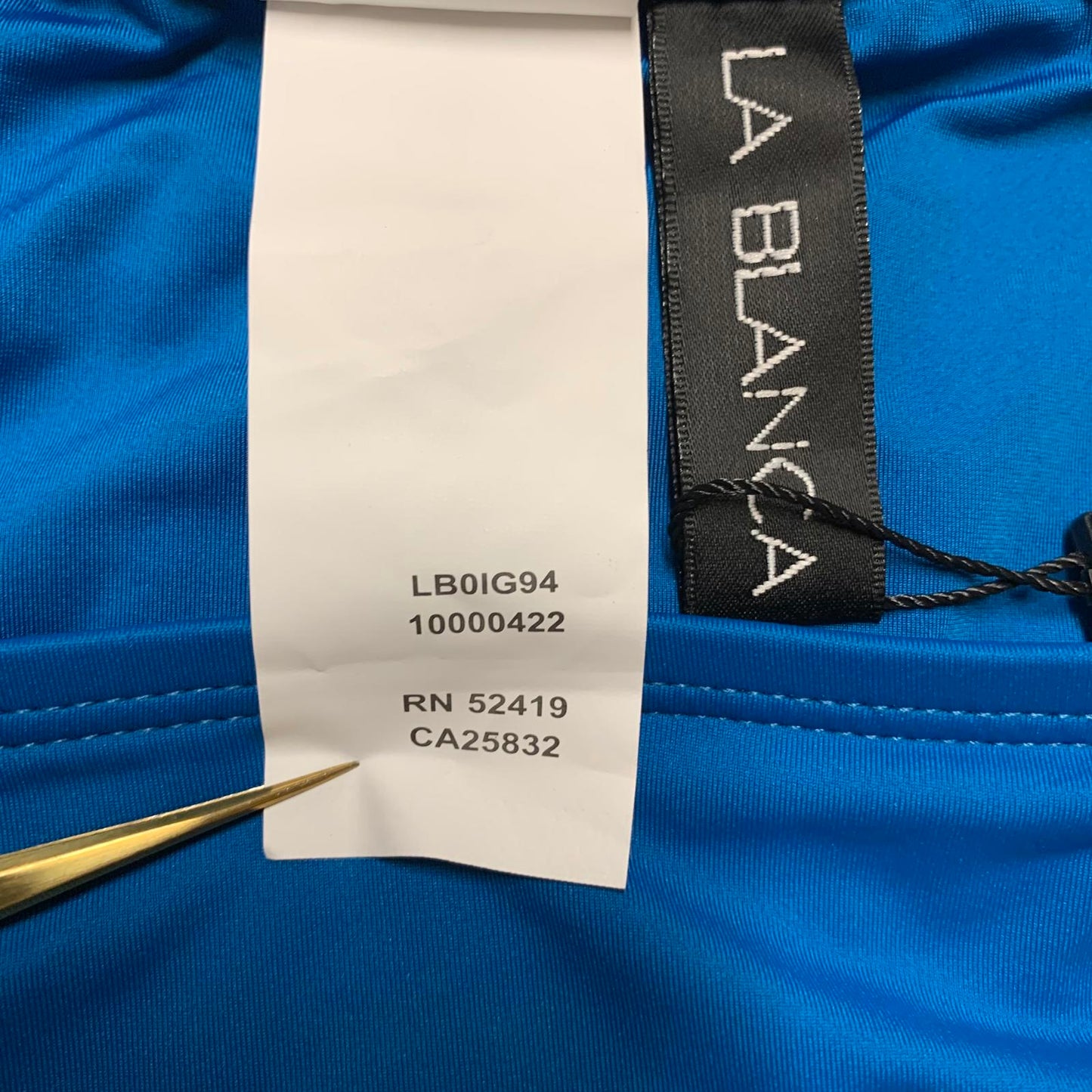 La Blanca Women's Sz 14 UPF 50+ Adjustable Swim Bottom Turquoise  Blue