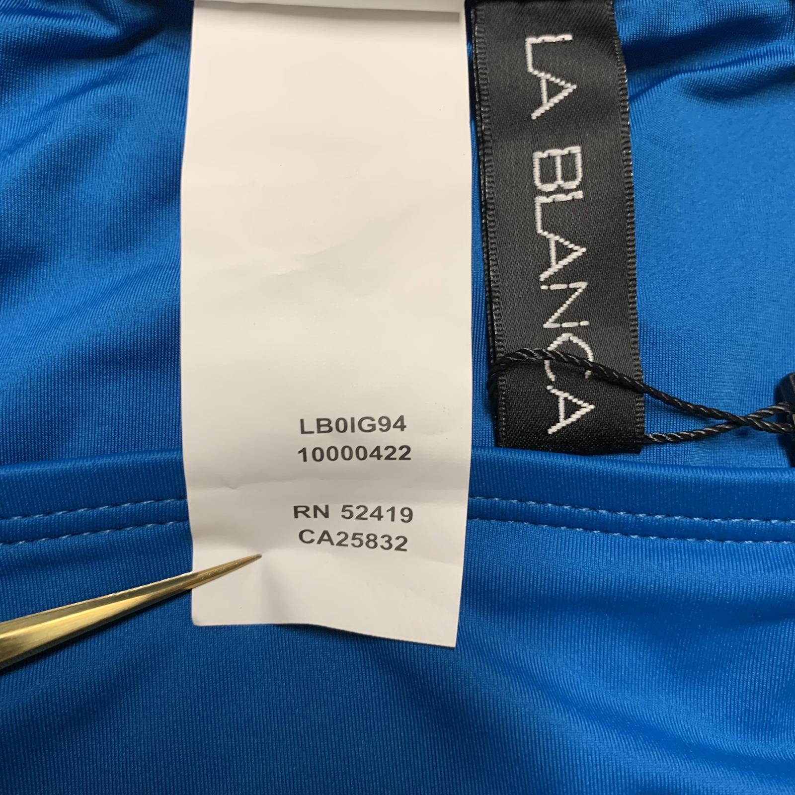 La Blanca - Bañador ajustable para mujer, talla 14, UPF 50+, color azul turquesa