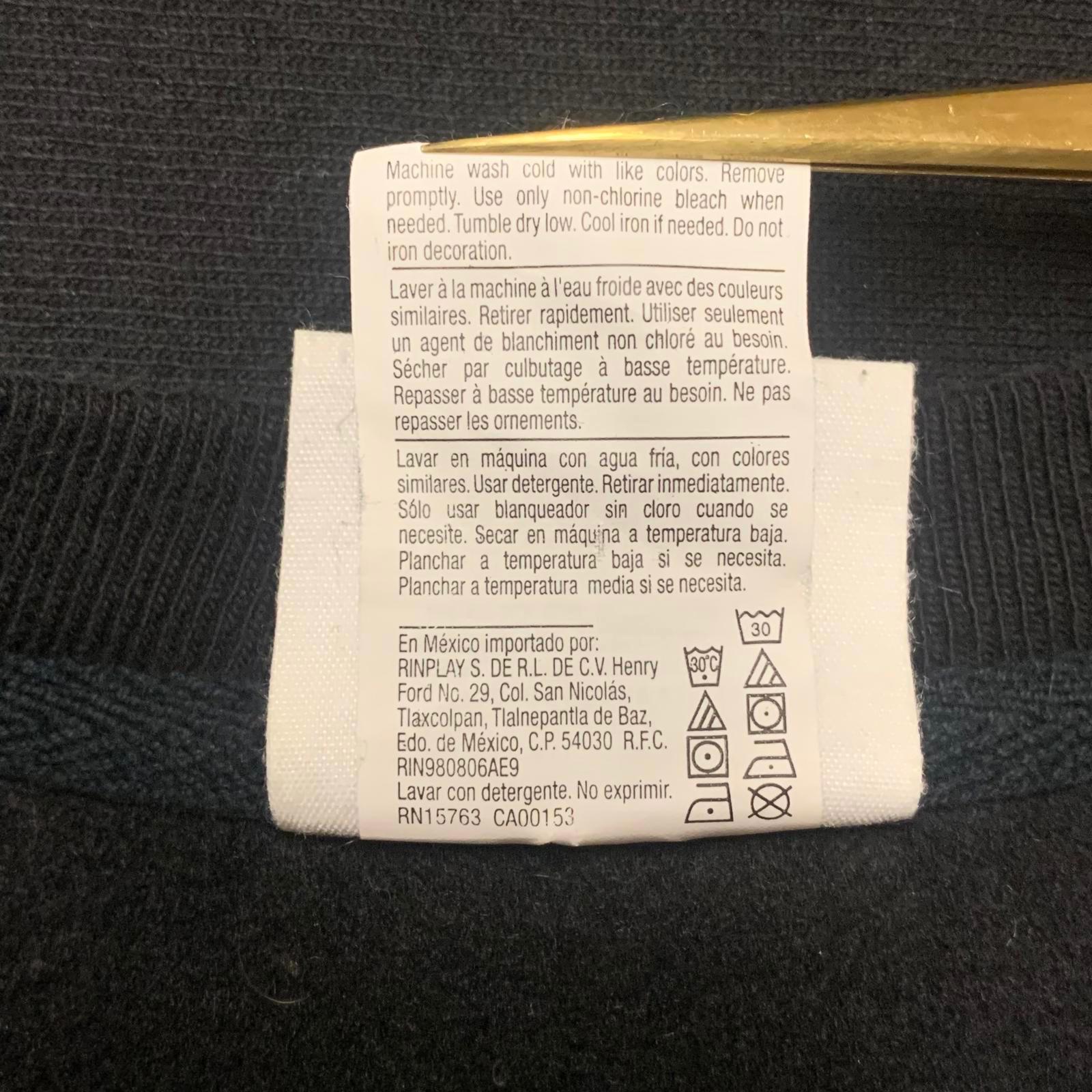 Sudadera Champion Reverse Weave unisex, talla grande, negra