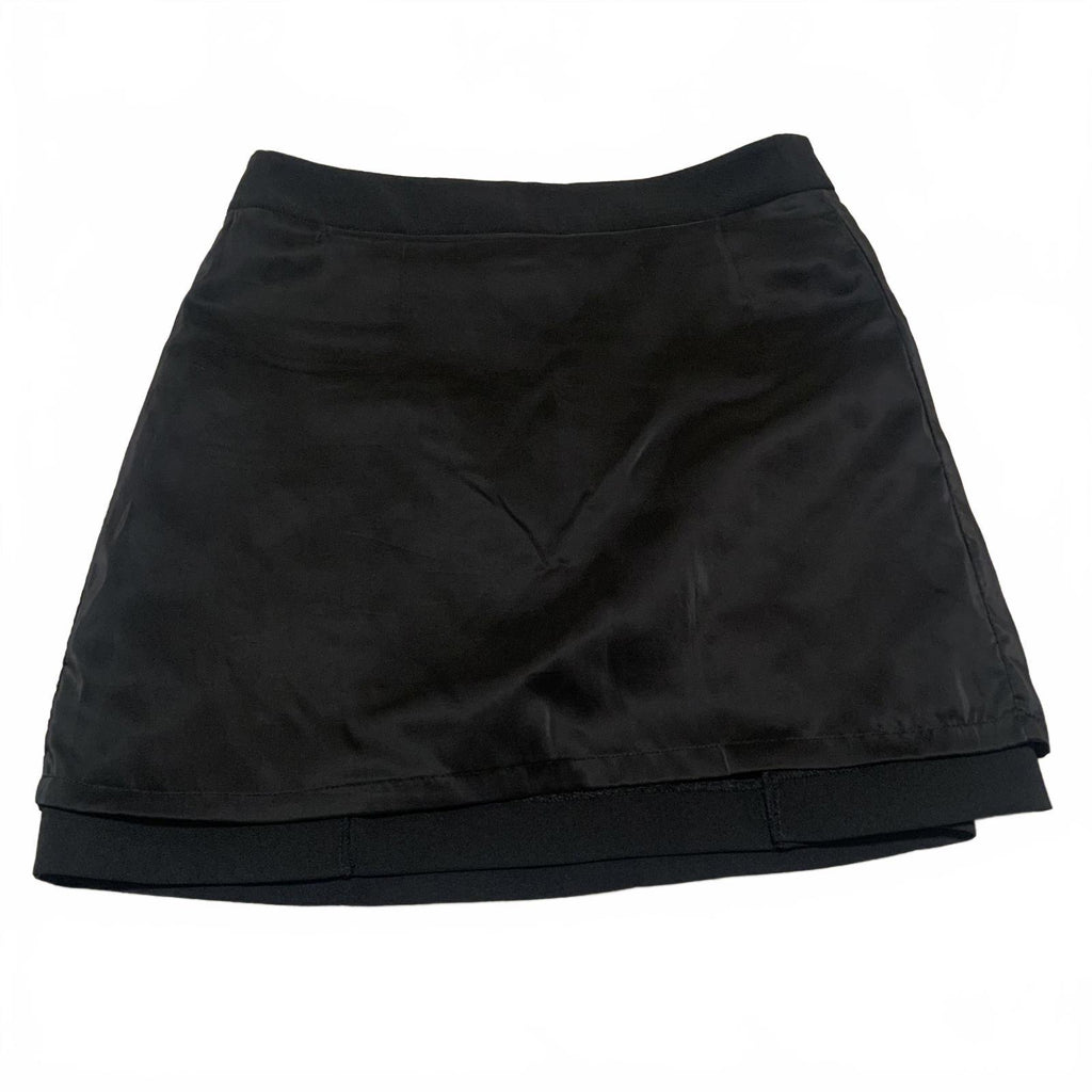 Minifalda negra de corte A para mujer de On &amp; On, talla 2