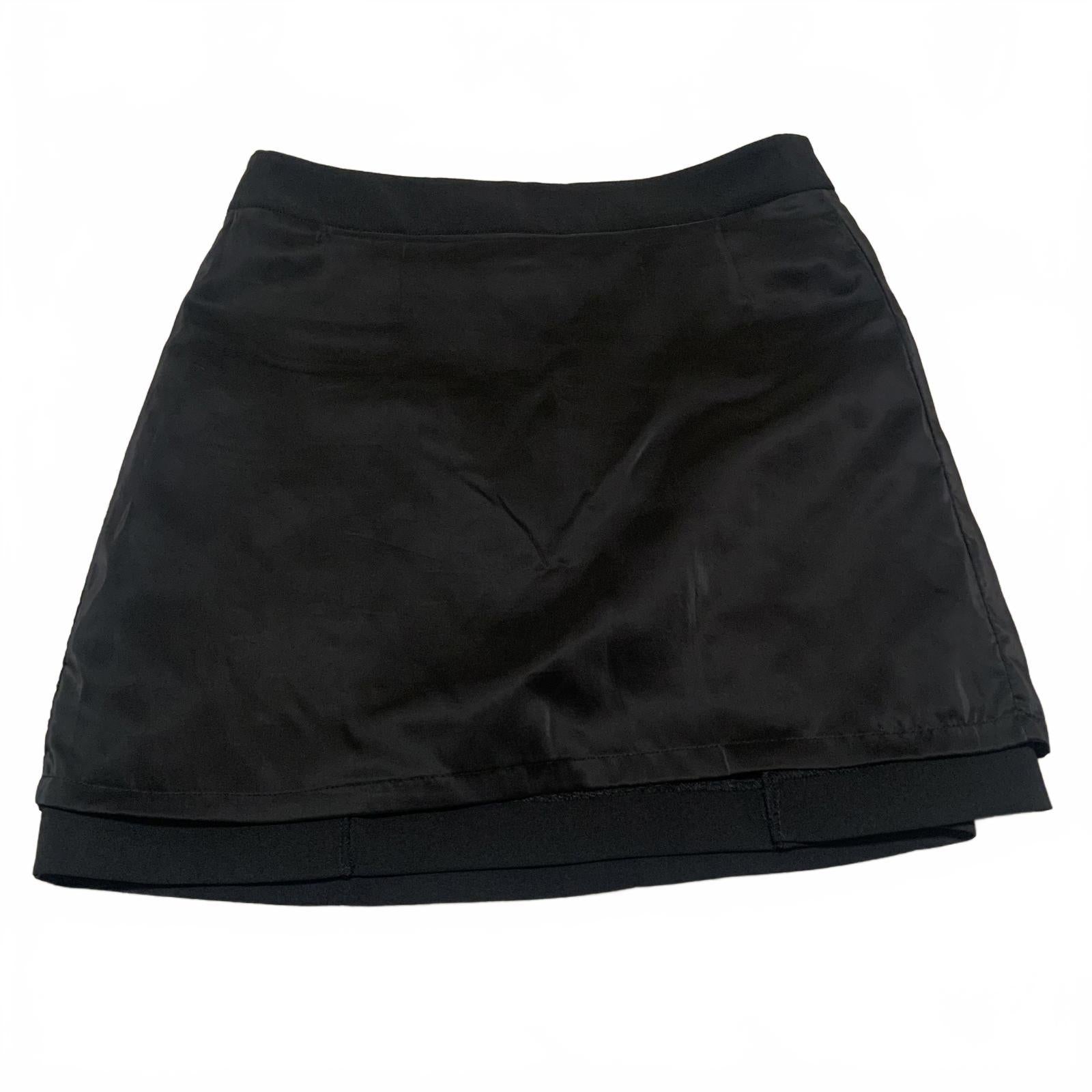 Minifalda negra de corte A para mujer de On &amp; On, talla 2