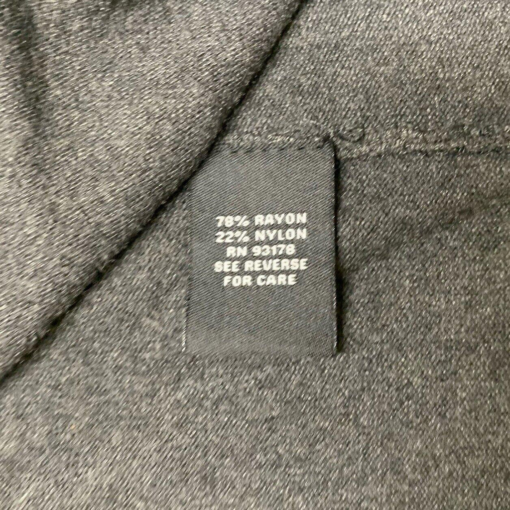 Suéter Premise Studio de punto suave gris pequeño con hebilla frontal abierta en cascada para mujer