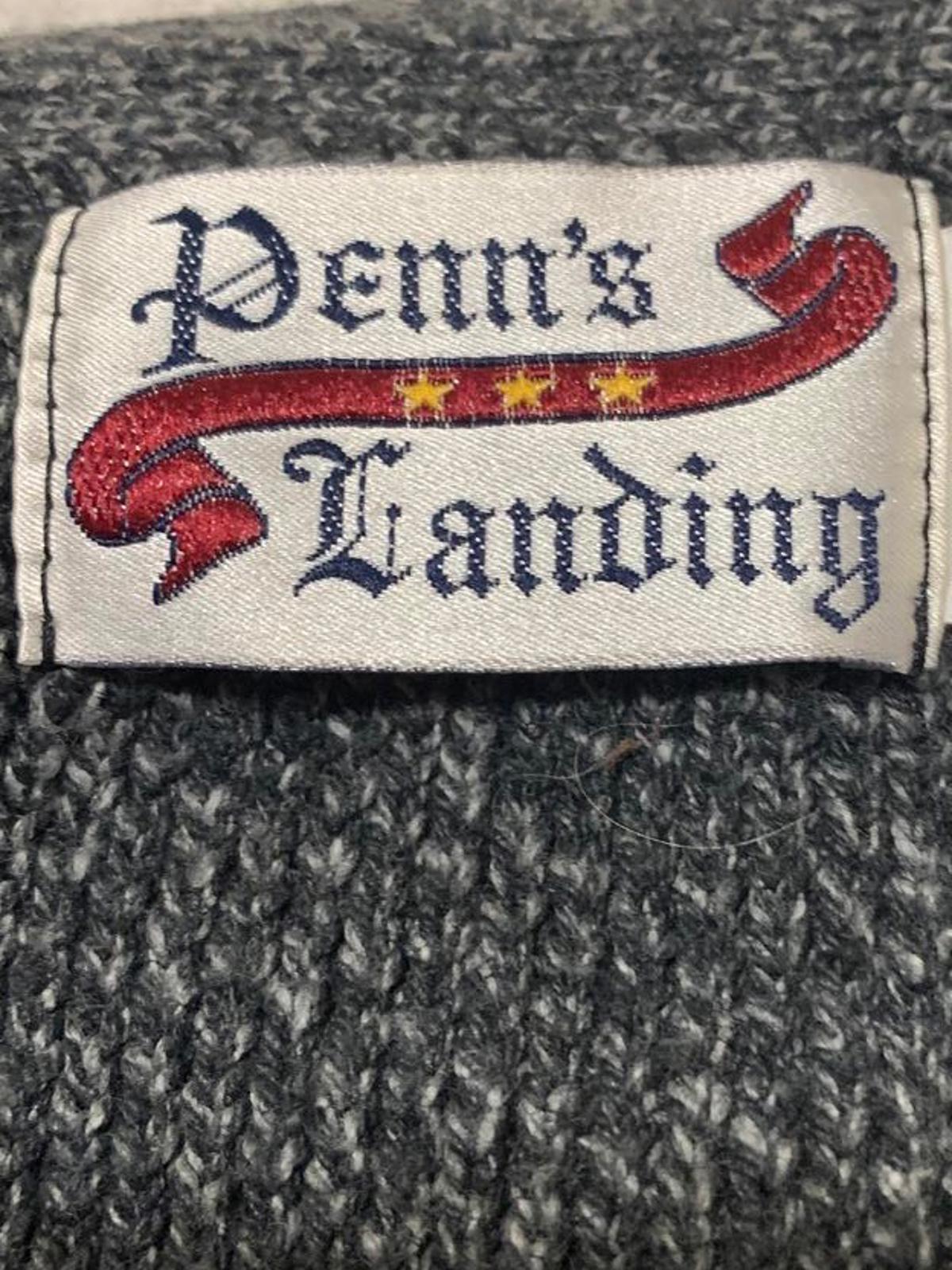 Cárdigan de punto VTG Penn's Landing XL para hombre, cuello en V, botones, estilo abuelo, EE. UU.