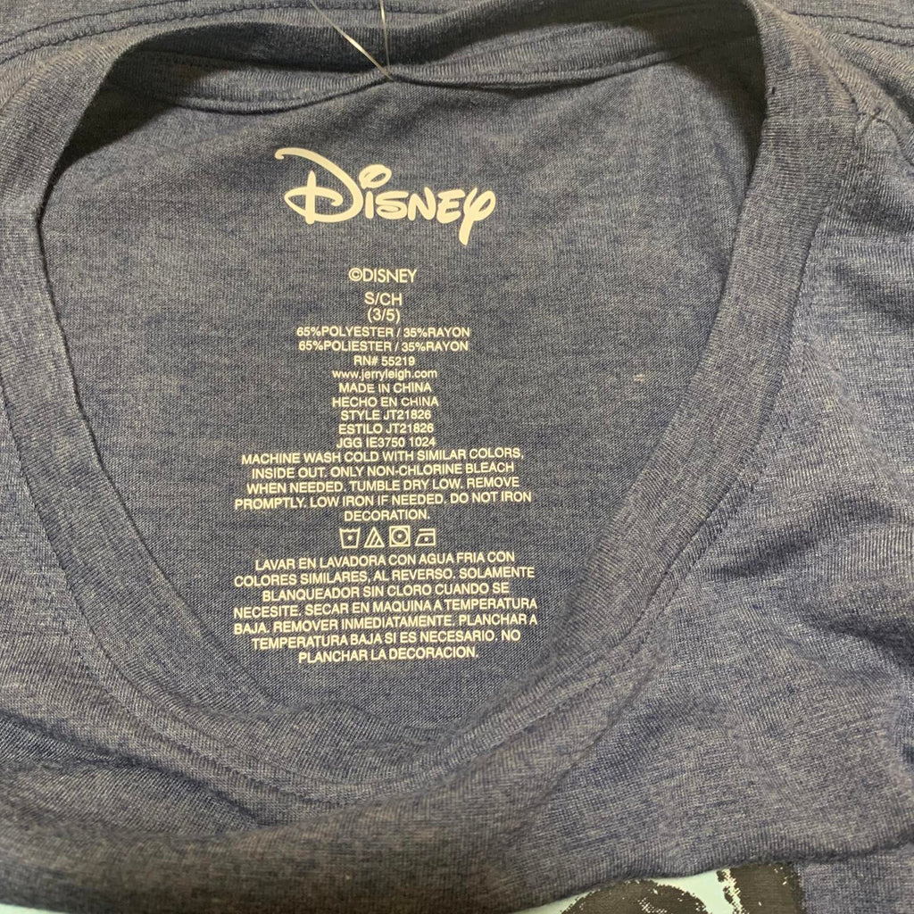 Camiseta con estampado de Stitch de Disney para niñas adolescentes, talla pequeña (3-5)