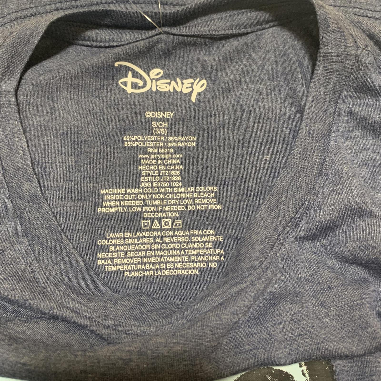 Camiseta con estampado de Stitch de Disney para niñas adolescentes, talla pequeña (3-5)