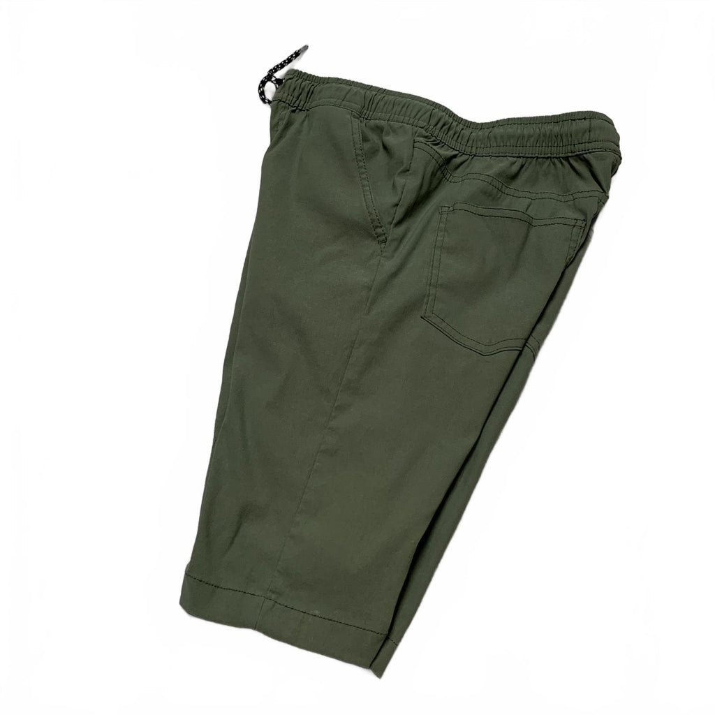 Pantalones cortos cargo vintage impermeables para niños, talla M (10/12), verde oliva, talla 24