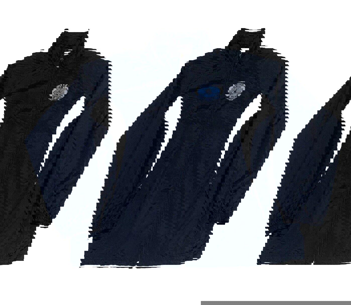 Chaqueta cortavientos con forro Holloway para hombre, talla L, azul marino, Sparta, hockey sobre hielo, cremallera completa