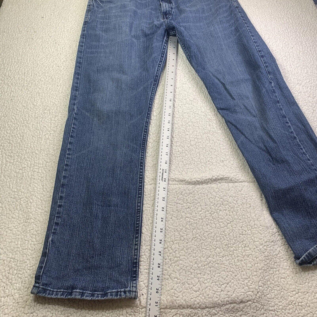 Nautica Jeans para hombre, talla W38 32L, corte relajado, azul elástico