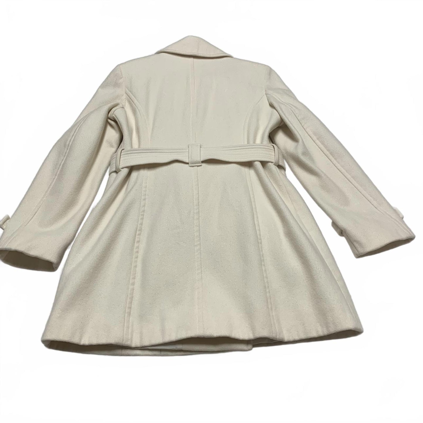 Michael Kors Women's Size 10 Cream Zipped Peacoat