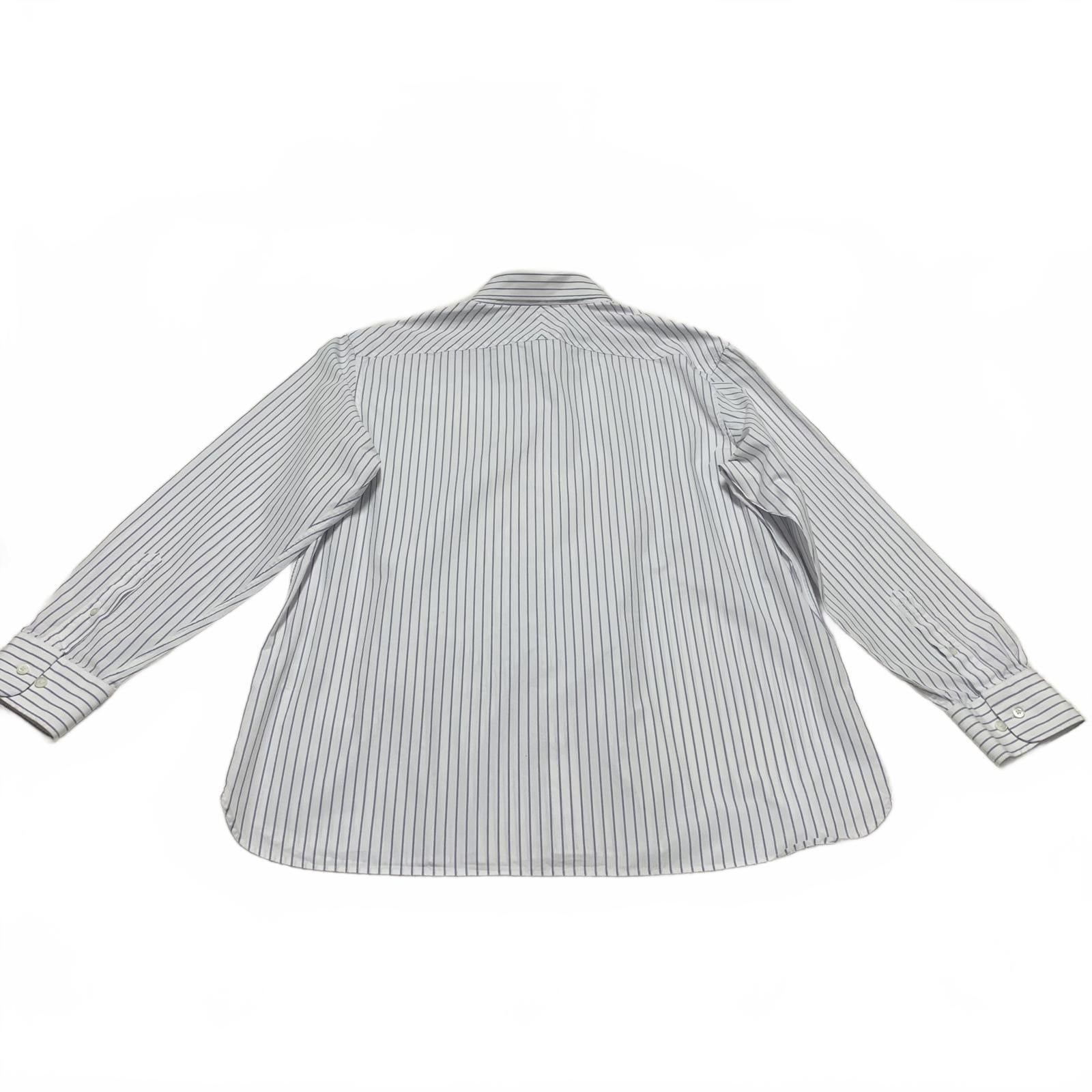 Camisa Banana Republic de rayas blancas y azules, ajustada, talla XL para hombre