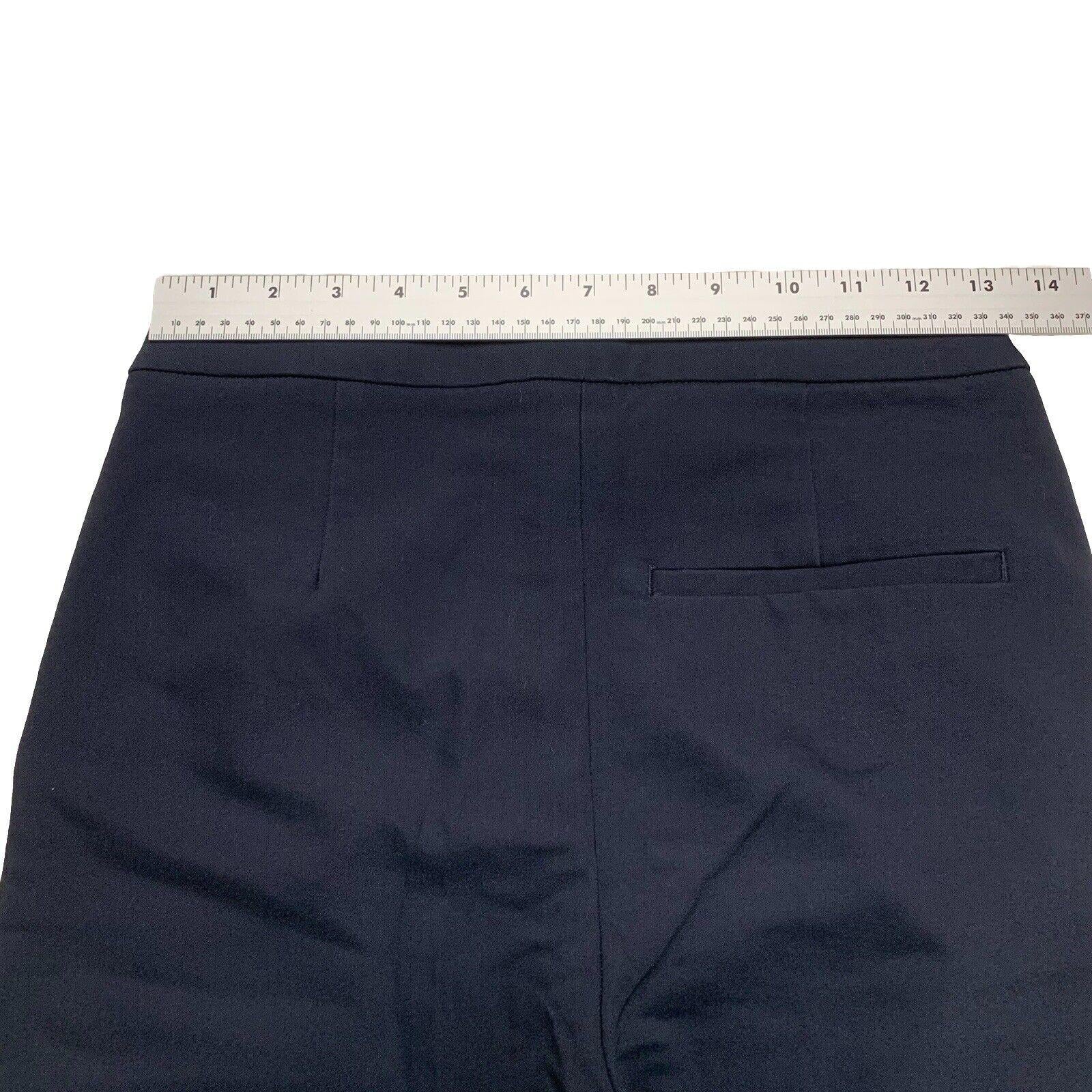 Pantalones de vestir Zara para mujer, talla 4, azul marino oscuro, pierna recta