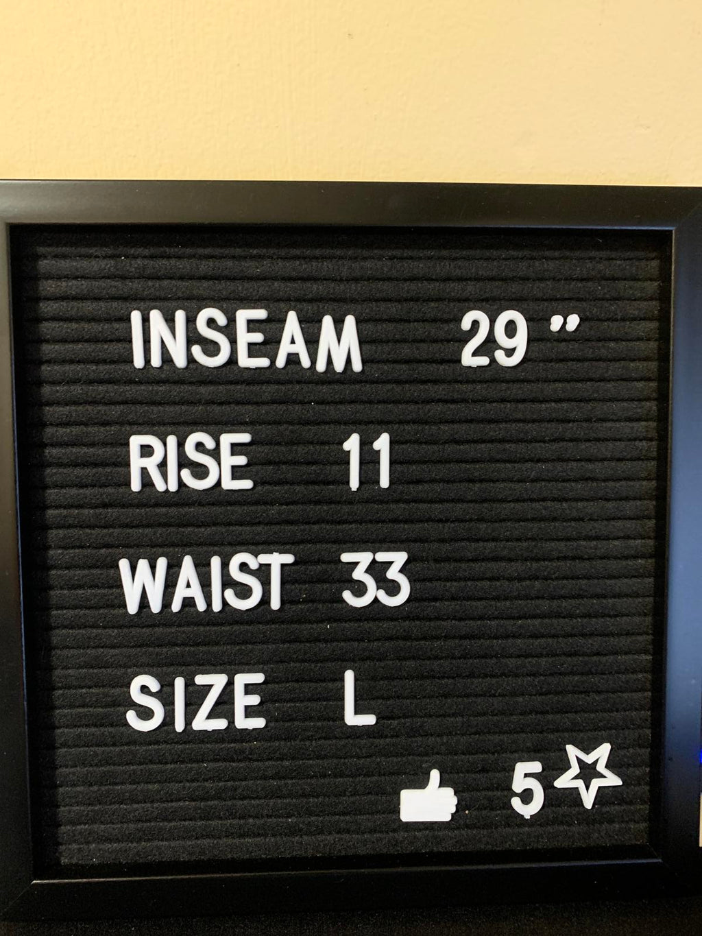 Pantalones negros Bearbottom Clothing para hombre, talla L-30, para senderismo y acampada, 33 x 29