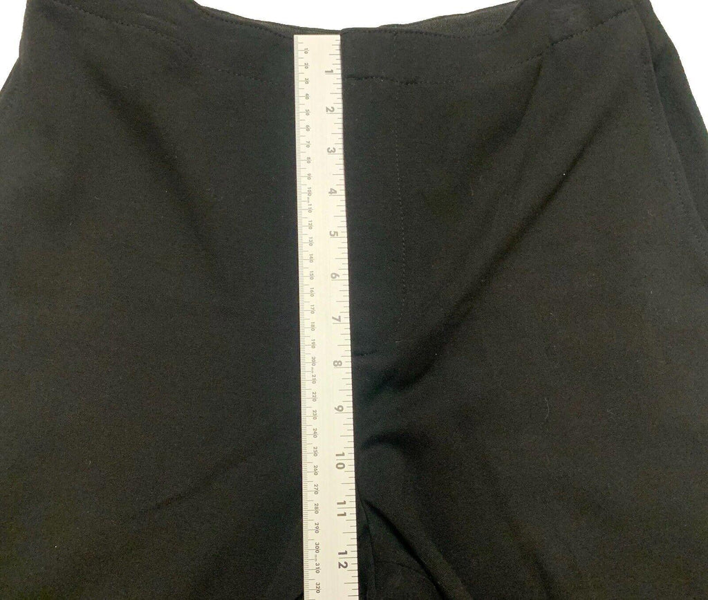 Club Monaco Wide Leg Scallop Hem Pants 8 Black