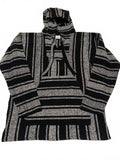 La Montaña Especial Men's Size XL Black White Striped Hoodie XL Mexico