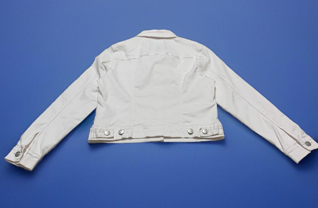 Chaqueta vaquera Sarah blanca pequeña con botones para mujer de Nine West Jeans