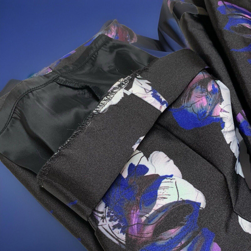 Pantalones de mujer J. Crew, talla 00, estampado floral de amapolas, corte cropped