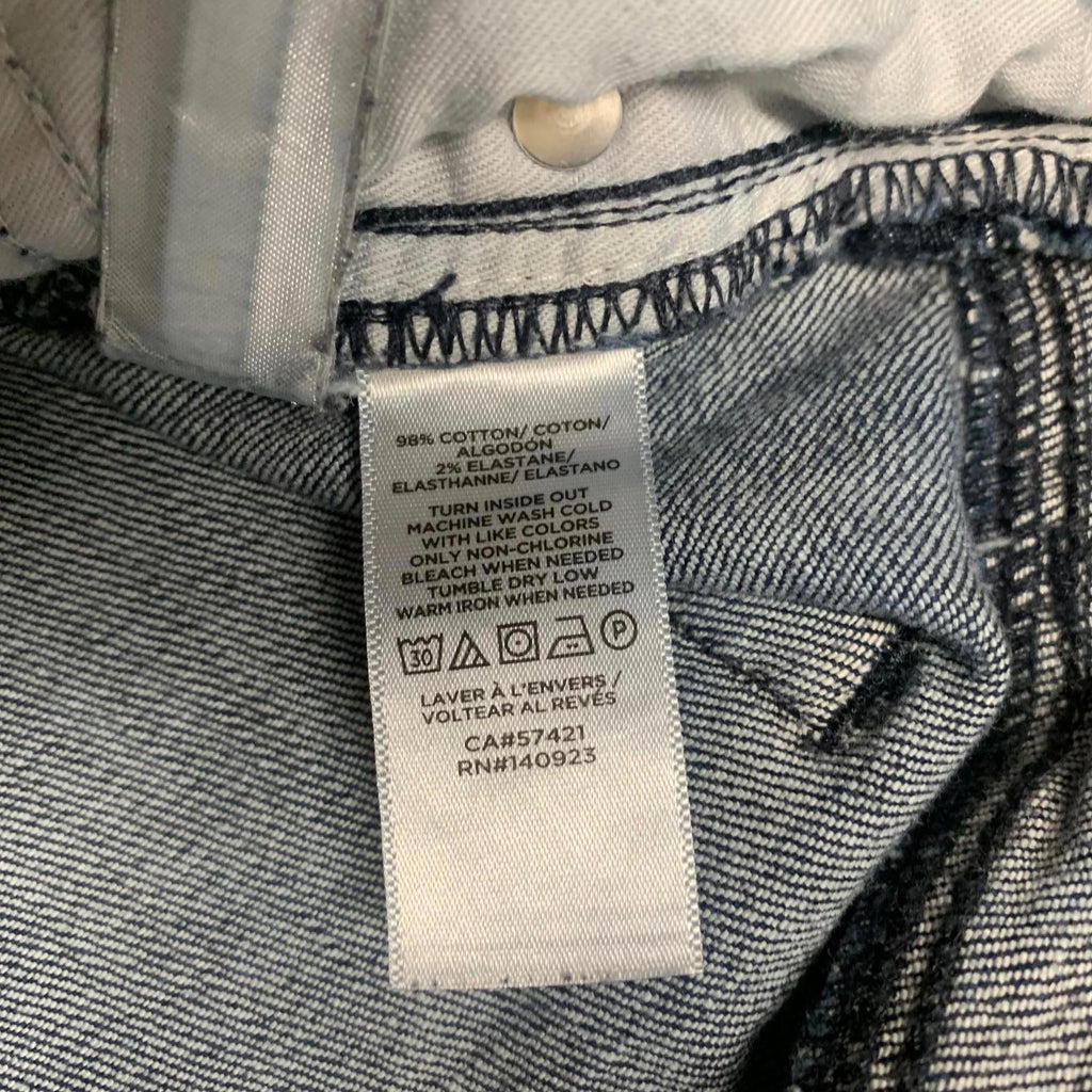 Vaqueros acampanados Curvy Kicks de mezclilla azul oscuro para mujer, talla 30/10, tiro alto 30 x 25