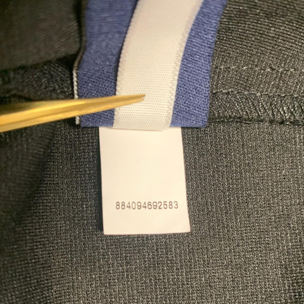 Falda tubo negra con trabillas para cinturón y cremallera lateral hasta la rodilla, talla 8, para mujer