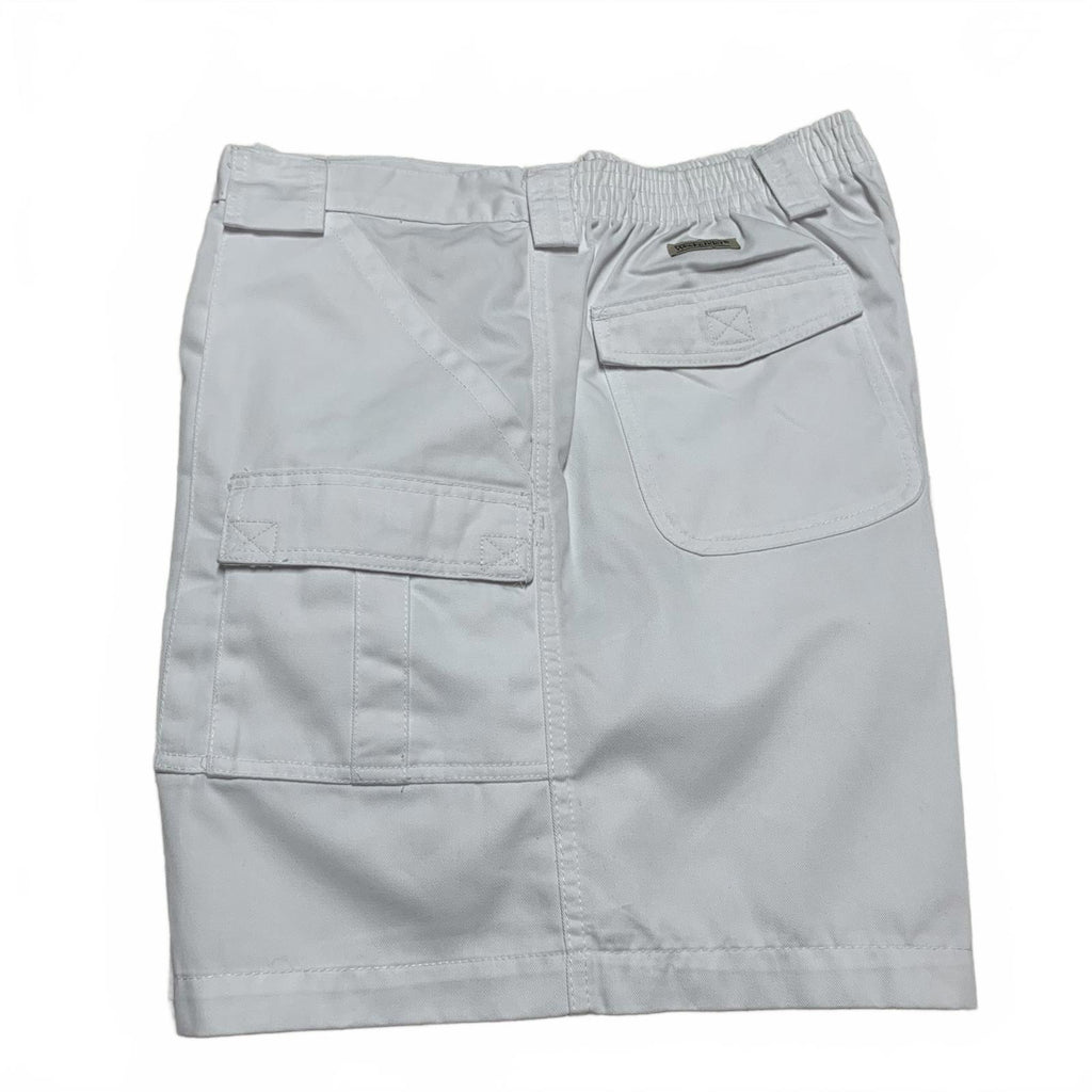 Pantalones cortos cargo de mezclilla blanca Weekender para hombre, talla 42, talla 39, para exteriores