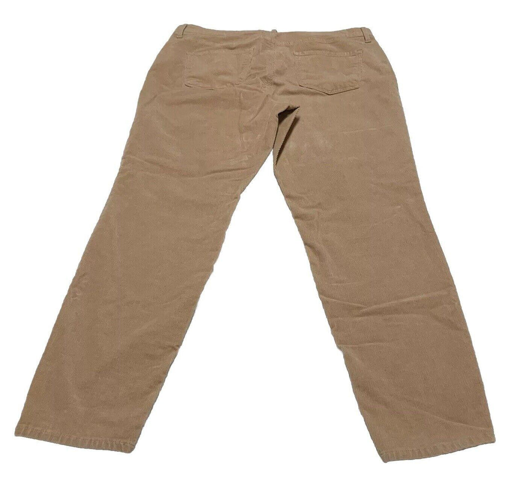 Pantalones Jegging Talbots de pana color canela para mujer, talla 14, con curvas