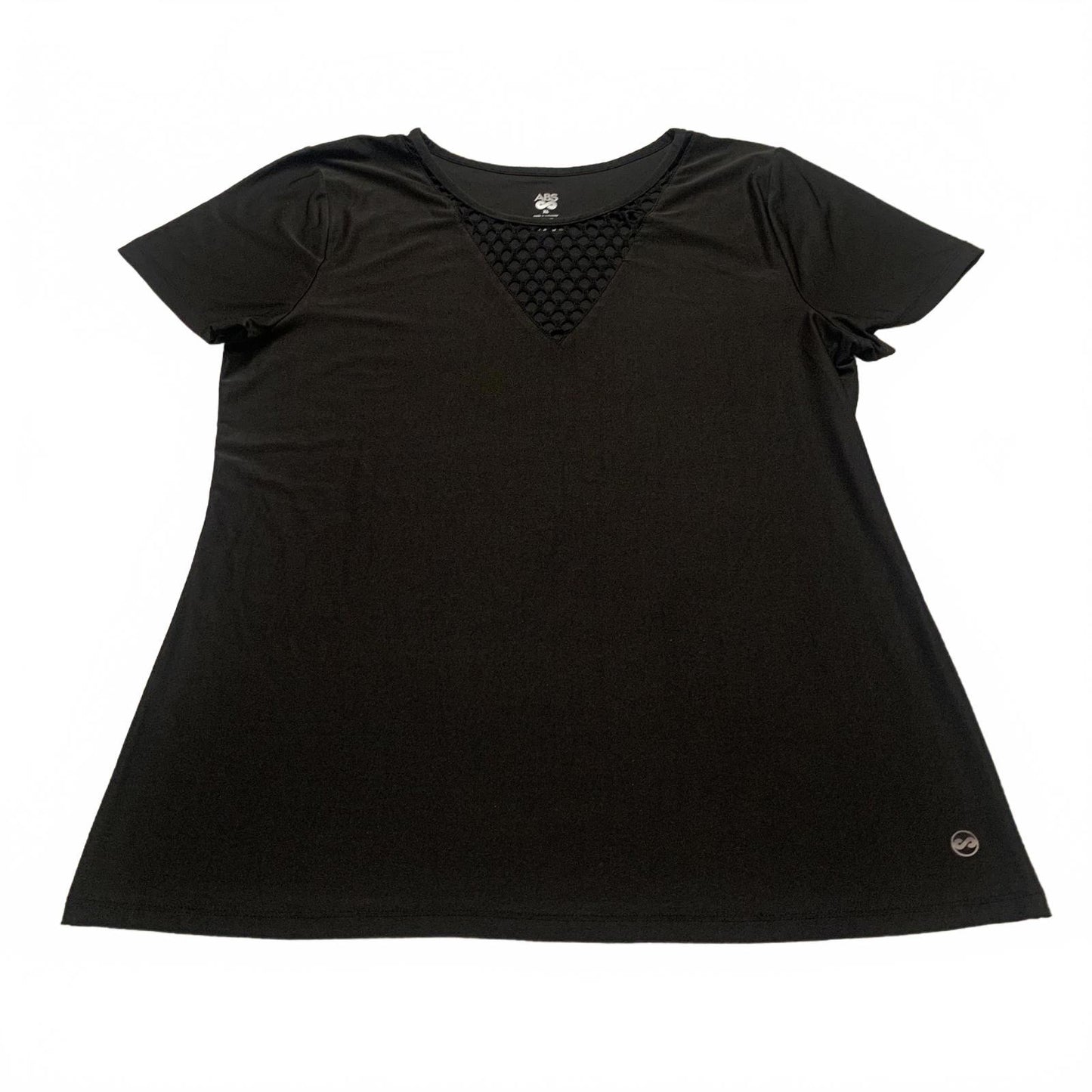 ABS Women's X-Large Black Short Sleeve Top